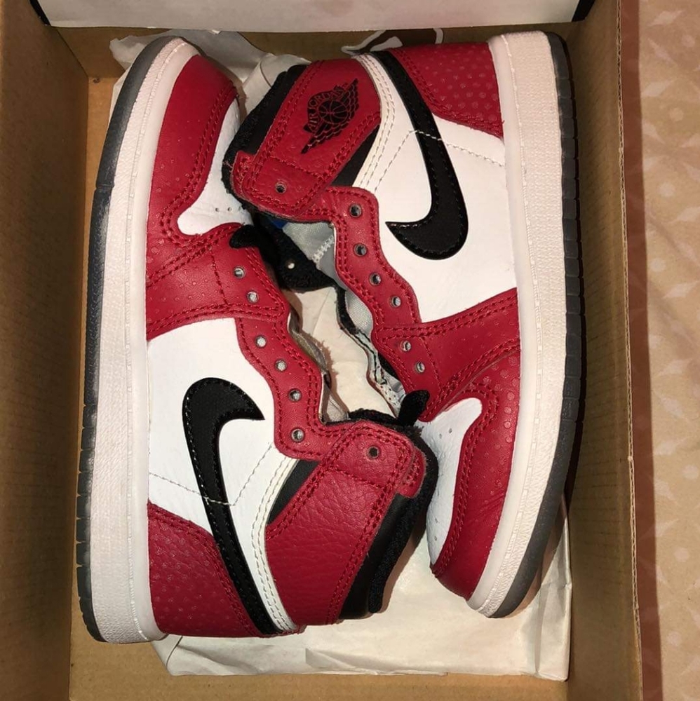 Air jordan 1 spiderman og kids